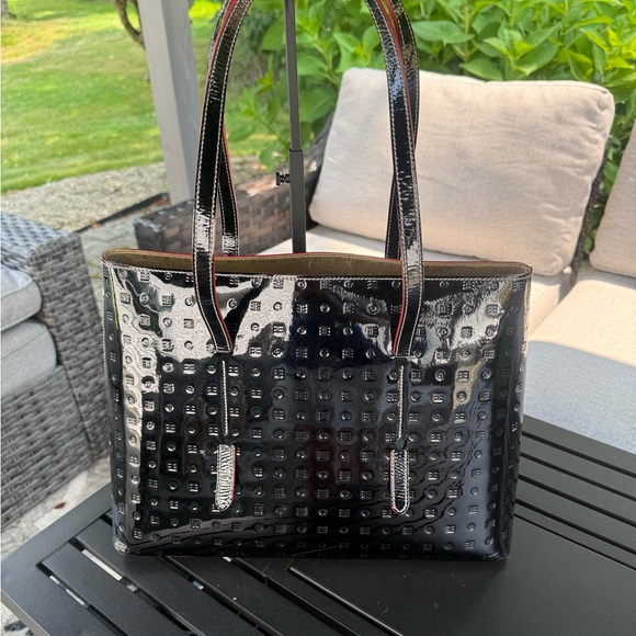 Arcadia, Italian embossed patent leather shoulder/tote bag - Picture 2 of 8